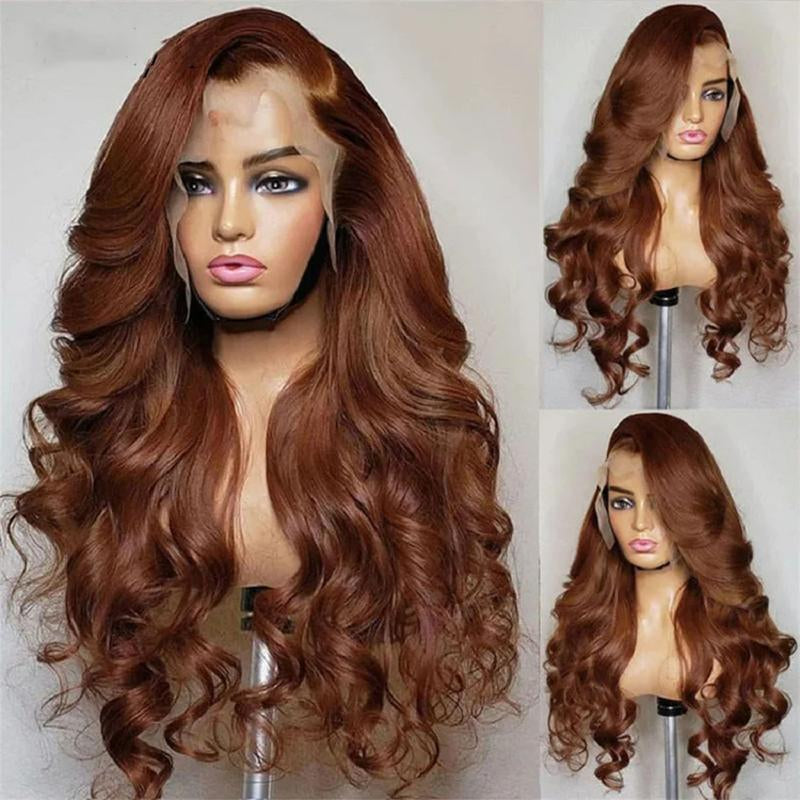 Bling Hair Chocolate Brown Lace Front Wigs Body Wave Brown Lace Front Real Hair Wigs Hd 13X4 Lace Frontal Wig Colored Real Hair for Women