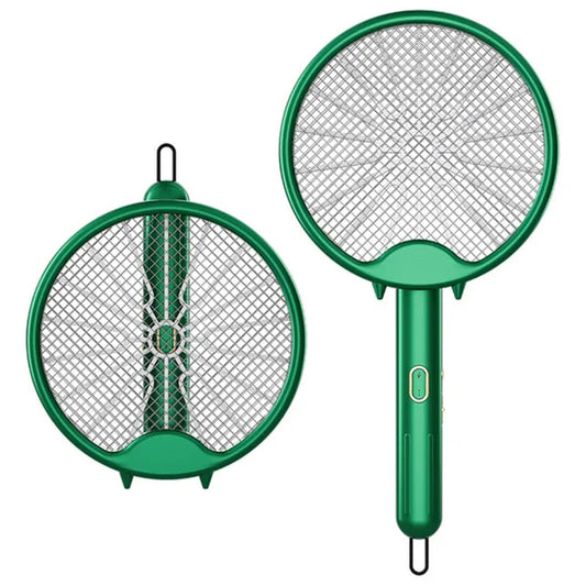 3000V Electric Mosquito Racket Mosquito Killer Lamp USB Rechargeable Foldable Mosquito Repellent Lamp Swatter Fly Swatter