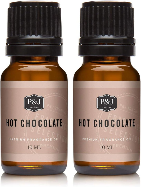 Fragrance Oil | Hot Chocolate Oil 10Ml 2Pk - Candle Scents for Candle Making, Freshie Scents, Soap Making Supplies, Diffuser Oil Scents