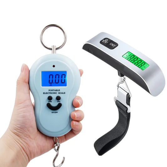 50kg/110lb Digital Luggage Scale 40Kg*10g Hanging Scale With Backlight Electronic Portable Suitcase Travel Weighs Hanging Scales