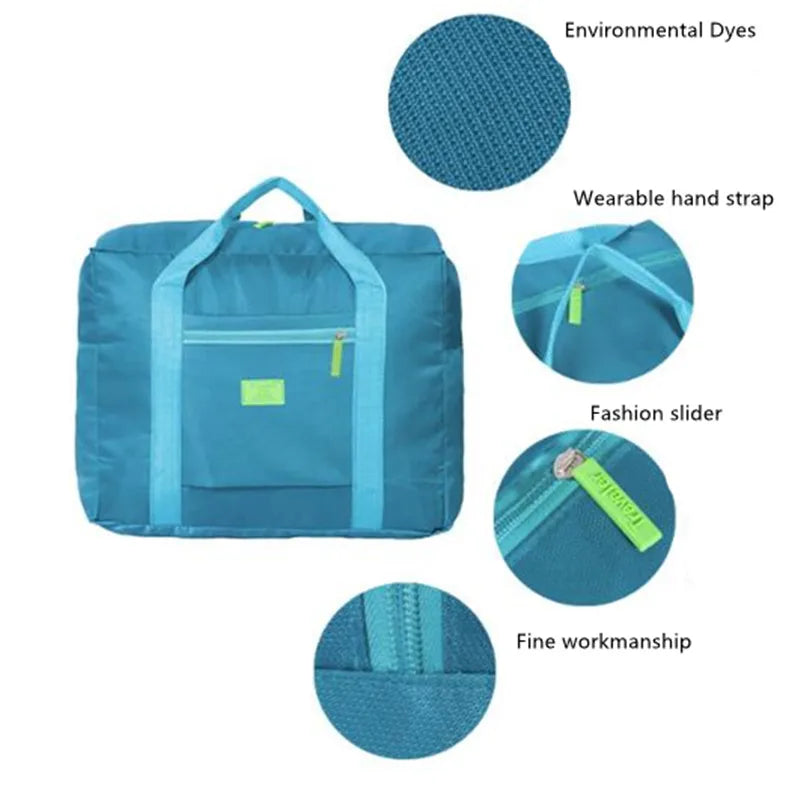 Portable Travel Bags Folding Unisex Large Capacity Bag Women Hand Luggage Business Trip WaterProof Bag Business Traveling Bags