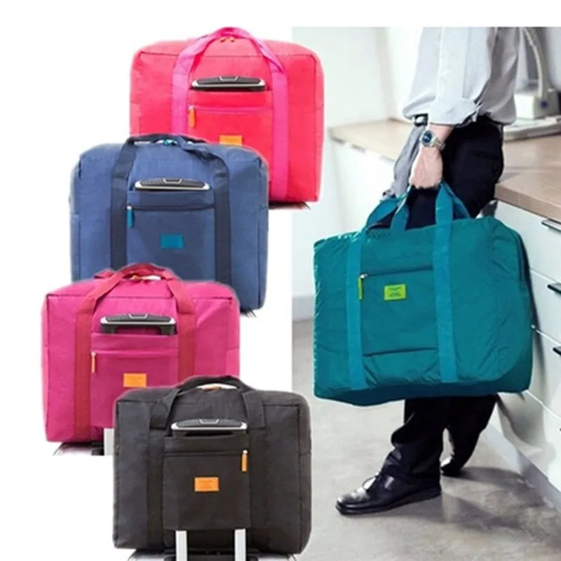 Portable Travel Bags Folding Unisex Large Capacity Bag Women Hand Luggage Business Trip WaterProof Bag Business Traveling Bags