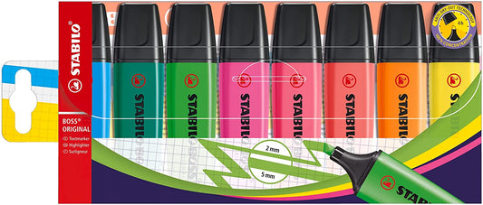 Highlighter BOSS ORIGINAL - Wallet of 8 - Assorted Colors