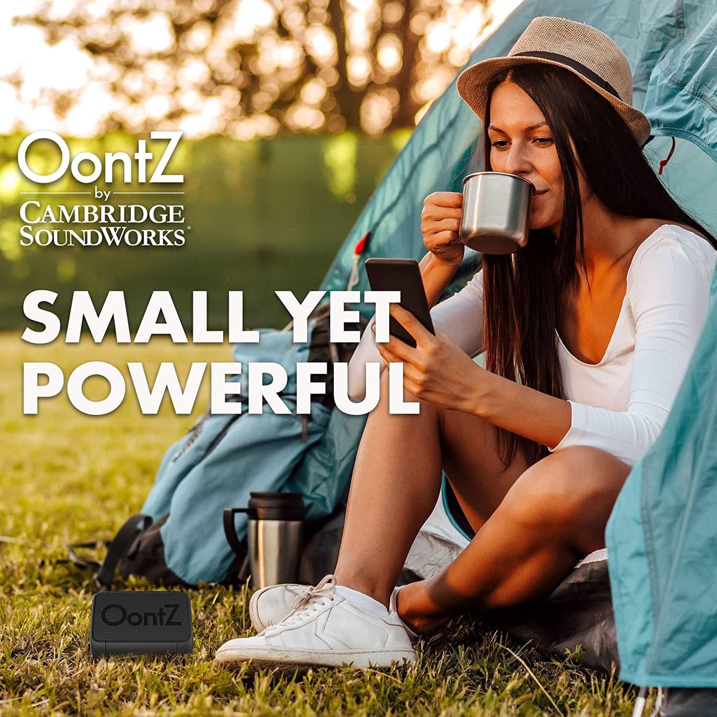 Oontz Angle Solo Bluetooth Portable Speaker, Compact Size, Surprisingly Loud Volume & Bass, 100 Foot Wireless Range, IPX5, Perfect Travel Speaker, Bluetooth Speakers (Black)