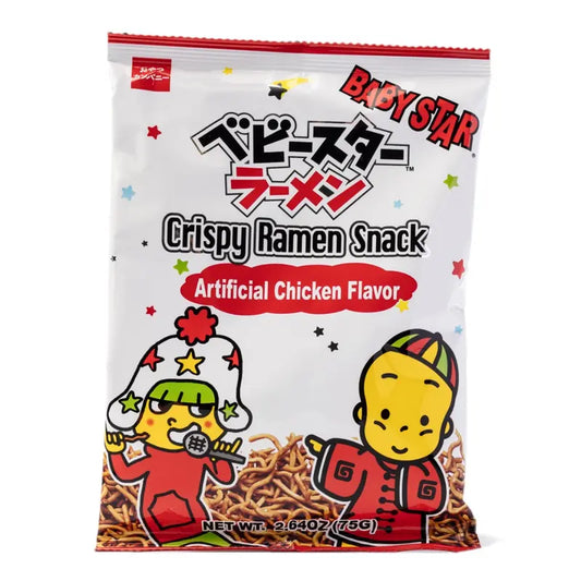 Baby Star Crispy Ramen Snack Chicken Flavor 75 G